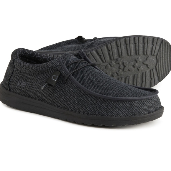 Hey Dude Other - Hey Dude Wally Sox Micro Shoes Men’s Total Black NIB